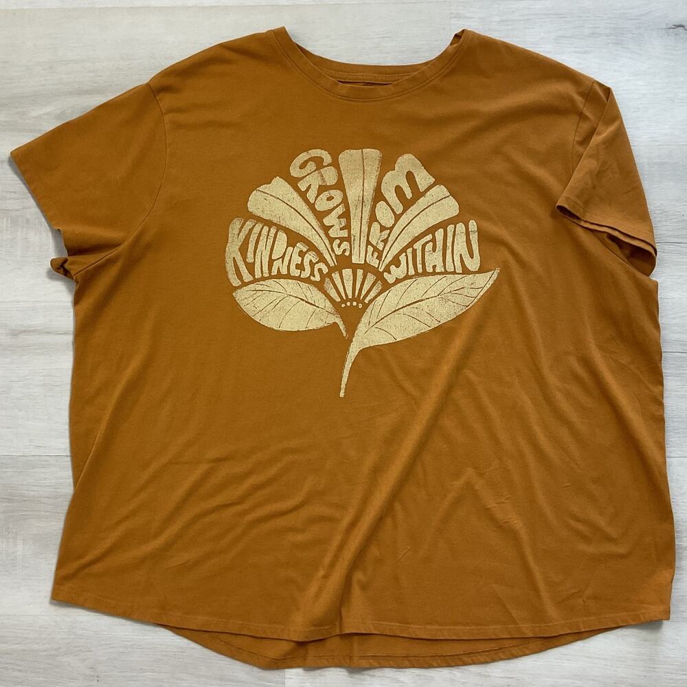 Sonoma The Relaxed Graphic Tee Grow Kindness Within Womens 3X
